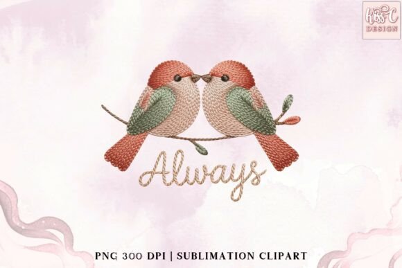 Always Yarn Love Birds: Crafting Romance in Every Pixel