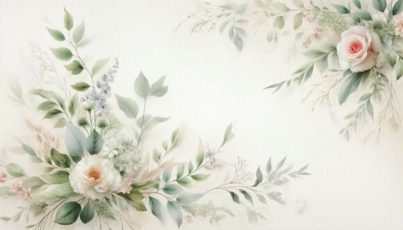 Botanical Wedding Invite: Digital Art for Elegant Invitations