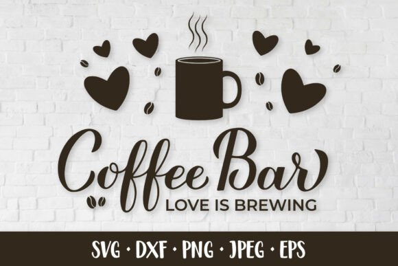 Brewing Up Designs: The Charm of a Coffee Bar Sign SVG