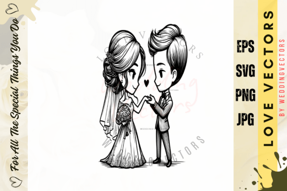 Capturing Forever: The C4557 Wedding Vector Collection