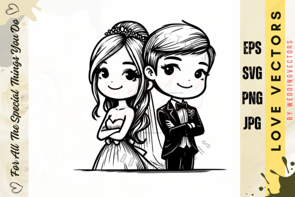 Capturing Romance: The C2131 Wedding Vector Collection