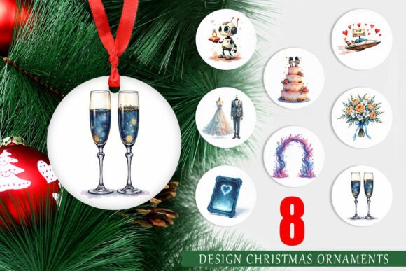 Cosmic Sci-Fi Wedding Ornament: A Design for the Stars