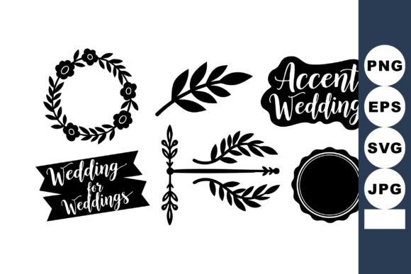 Elegant Celebration Design: The Wedding Decorative Elements Set