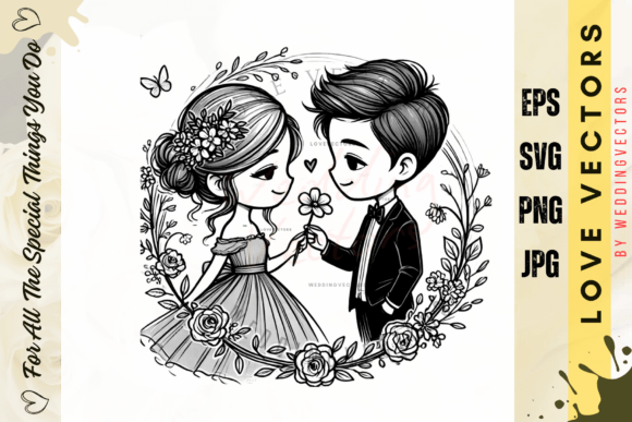 Embrace Ethereal Romance: The C2763 Bridal Illustration