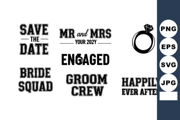 Save the Date Wedding Vector: Bold Typography for Memorable Moments