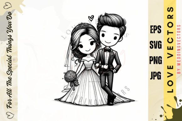 The Quiet Power of C2239: Minimalist Wedding Illustrations