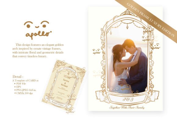 Timeless Elegance: Using Wedding Invitation Card Template- Set04