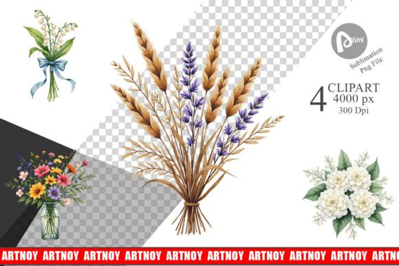 Timeless Florals: Styling Vintage Botanical Wedding Clipart