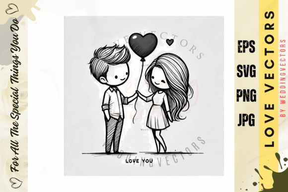 Wedding Couple and Love Vectors - C2753: A Designer's Guide