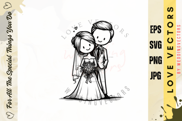 Wedding Couple and Love Vectors - C4933: A Designer's Guide