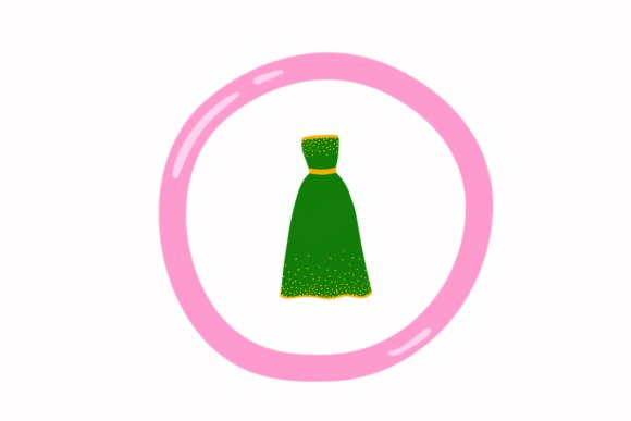 Wedding Icon Dress Svg: Elegance in Every Vector Detail