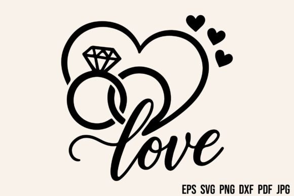 Wedding Rings Heart SVG Clipart Vector: Design Guide